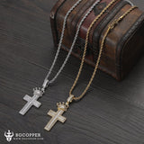 "His Queen, Her King" Couple Cross Necklace - Show Your Love