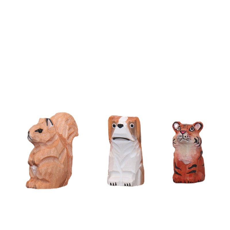 Little Basswood Hand-carved Animal Ornaments