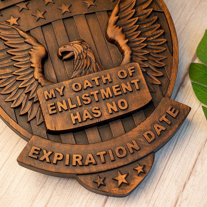 I Am a Veteran Wood Carving wall decoration - Best Veterans Day Gift