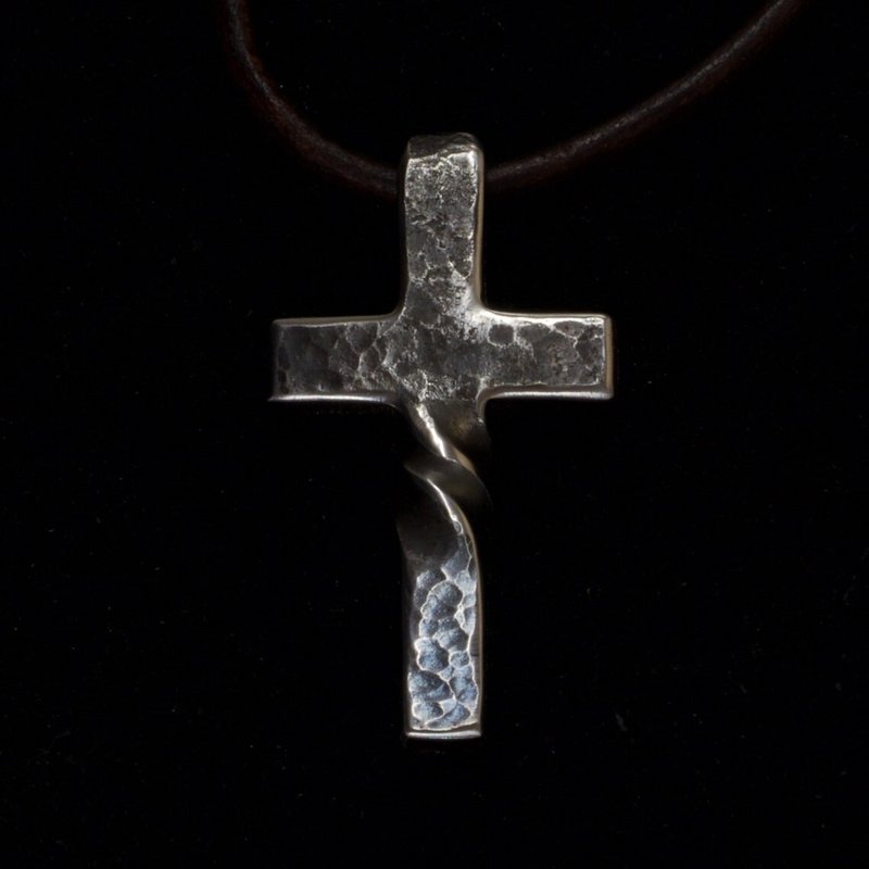 Bgcopper Twisted Cross Necklace - Gifts for Him/ Her