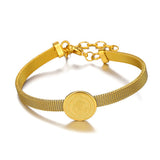 Saint Benedict Medal 18K Gold Plated Bracelet - Adjustable Size