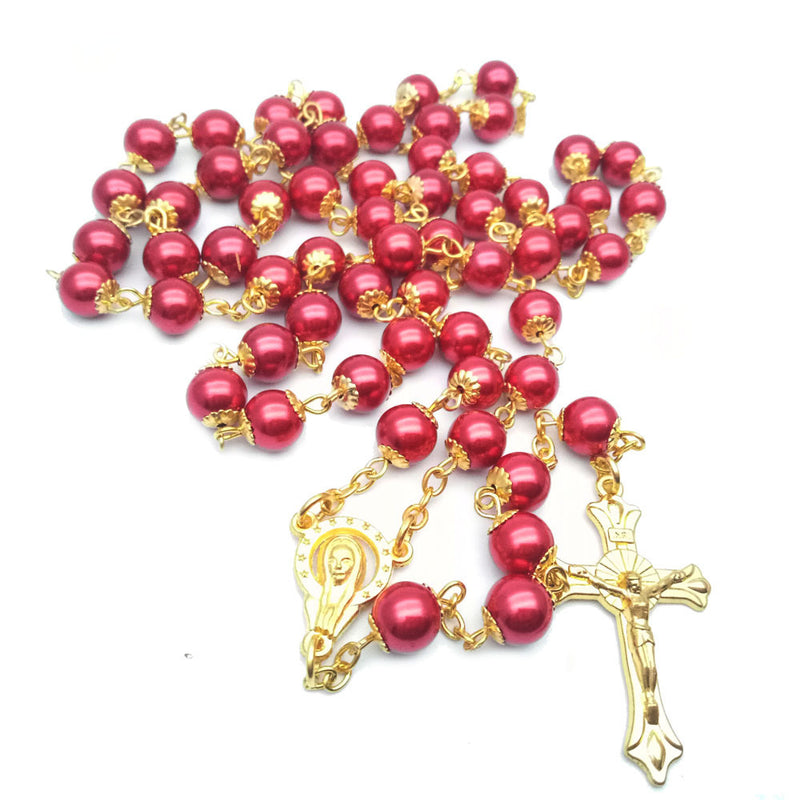 Bgcopper Golden Pearl Color Rosary