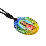 Colored Glaze Necklace - Faith is pure as crystal