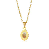 Our Lady of Guadalupe Necklace,the Patron Saint of America and unborn children