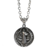 St. Benedict Home Blessing Titanium Steel Pendant