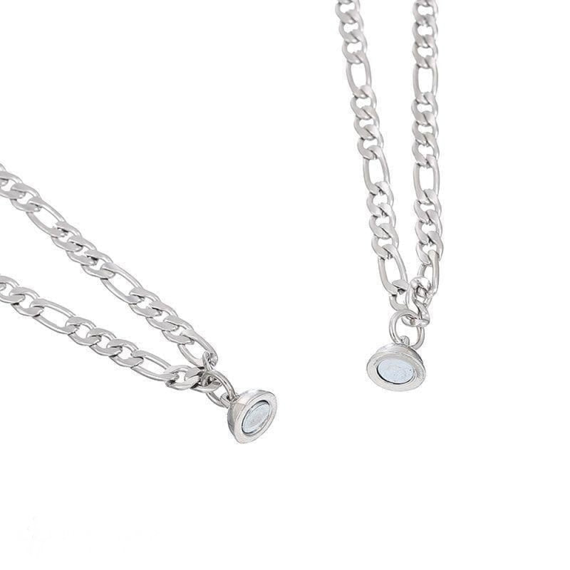 Distance Magnetic Couple BFF Bracelet Necklace - BGCOPPER