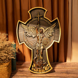 Archangel Michael Wood Art Decor - Birthday gifts, Housewarming gift choice