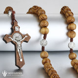 Saint Benedict Cross Rosary Necklace - BGCOPPER