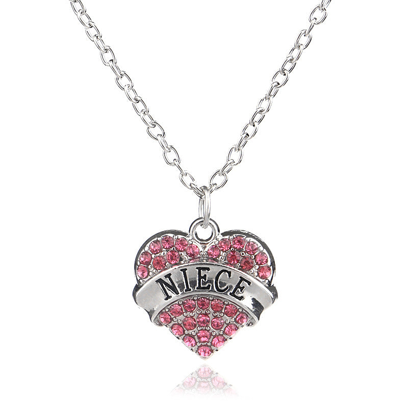 To My Niece Heart Necklace