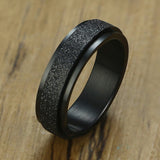 Titanium steel ANXIETY & STRESS RELIEF ROTATABLE RING