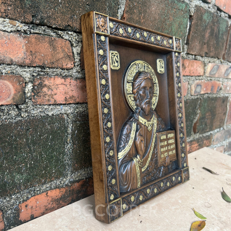 Christ Pantocrator Wood Carving