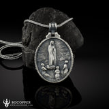 Our Lady of Fatima Handmade Virgin Mary Necklace - BGCOPPER
