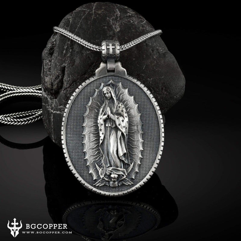 Birthstone Our Lady of Guadalupe Necklace | Livolsi Rosaries