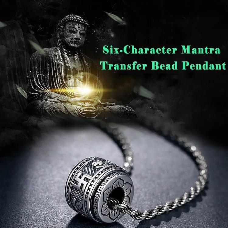 S925 Silver Six-character mantra transfer bead pendant-birthday present - BGCOPPER