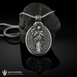 Pure Tin Virgin Mary Untier of Knots Necklace - BGCOPPER