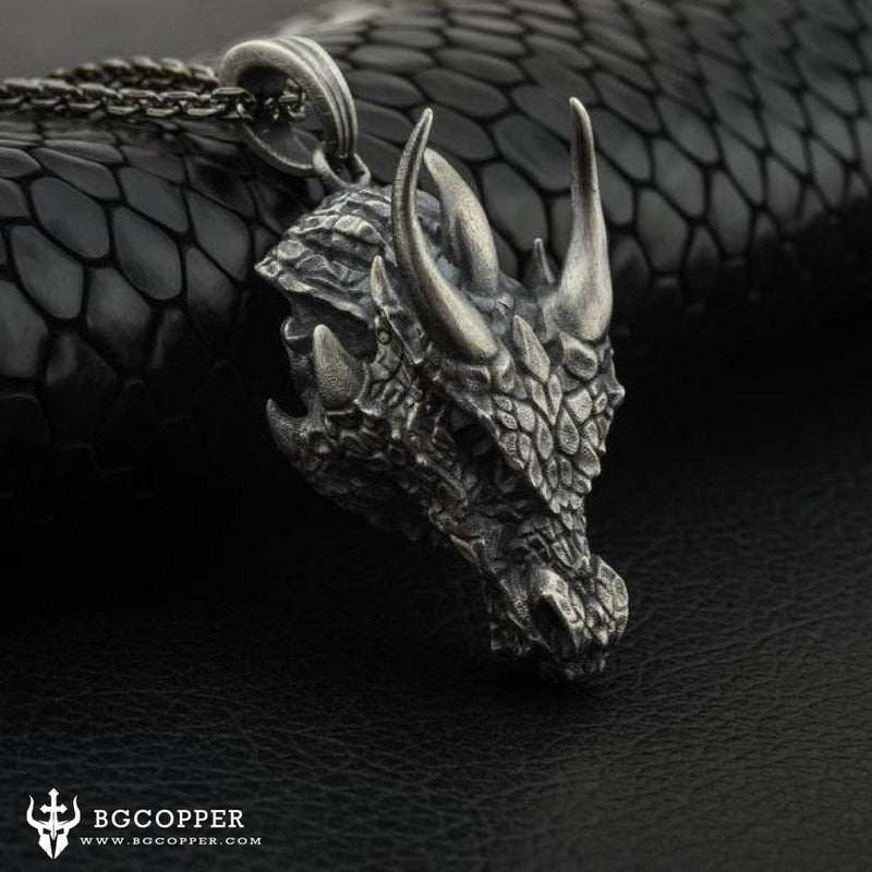 Pure Tin Dragon Pendant - BGCOPPER