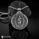 Immaculate Virgin Mary Pure Tin Necklace，the patron saint of USA、Brazil - BGCOPPER