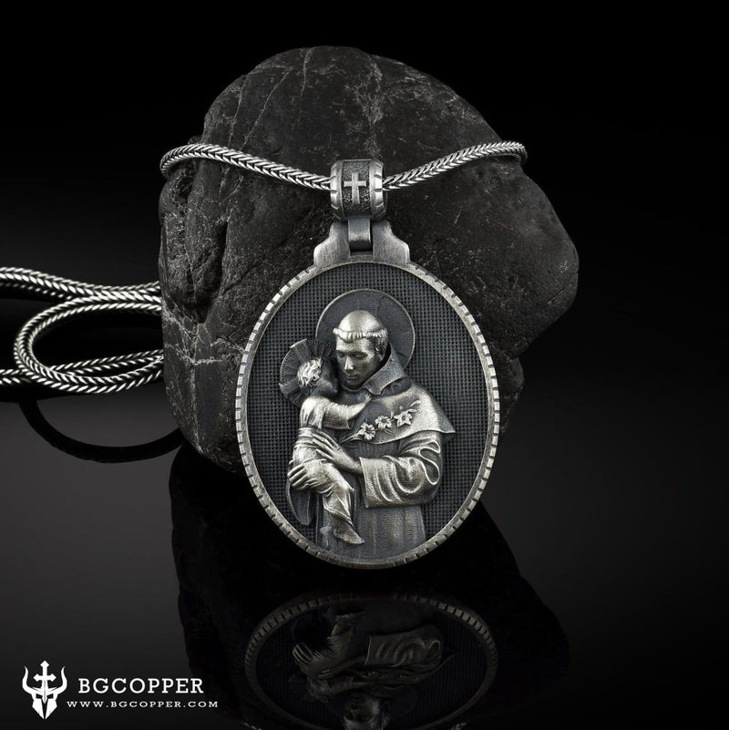 St. Anthony of Padua Necklace/The patron saint of lost and stolen articles,sailors,fisherm,travelers and vacationersen, - BGCOPPER