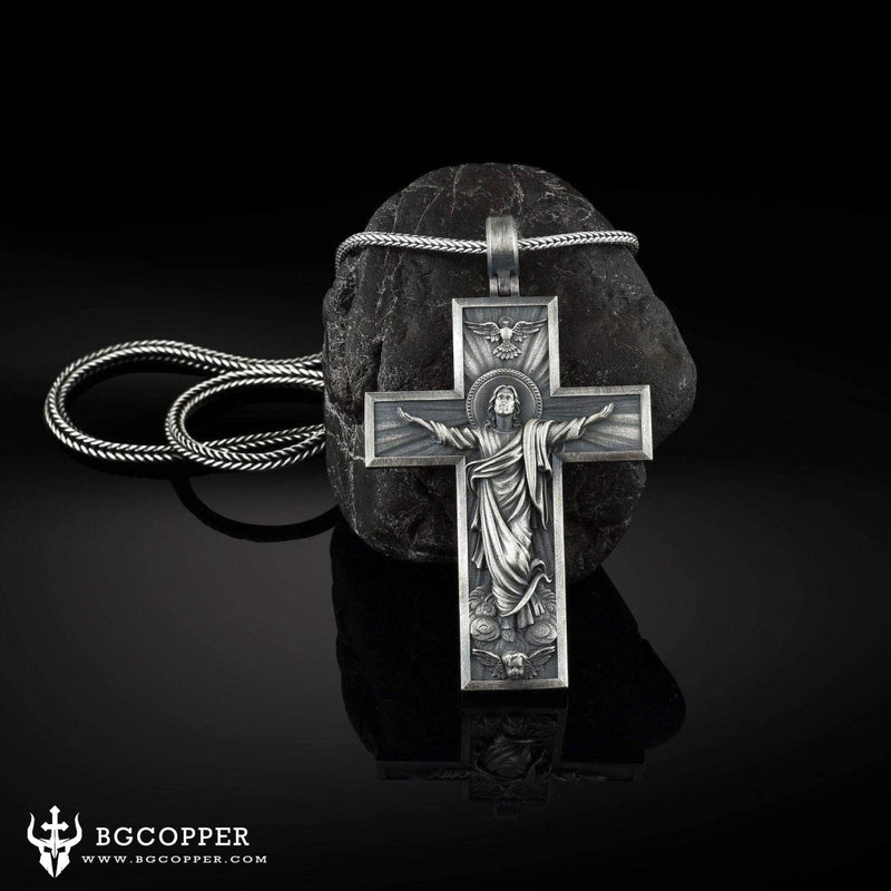 The Crucifixion of Jesus Christ  Cross Necklace - BGCOPPER