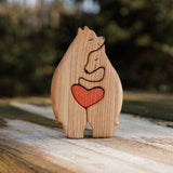 Hand-carved Wooden Cuddling Animals💕-Best gift to your loved one🎁