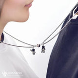 Distance Magnetic Couple BFF Bracelet Necklace - BGCOPPER