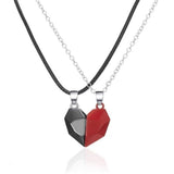 2 Pcs New Creative Wish Stone Magnet Necklaces For BFFs Couples - BGCOPPER
