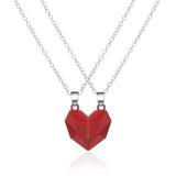 2 Pcs New Creative Wish Stone Magnet Necklaces For BFFs Couples - BGCOPPER