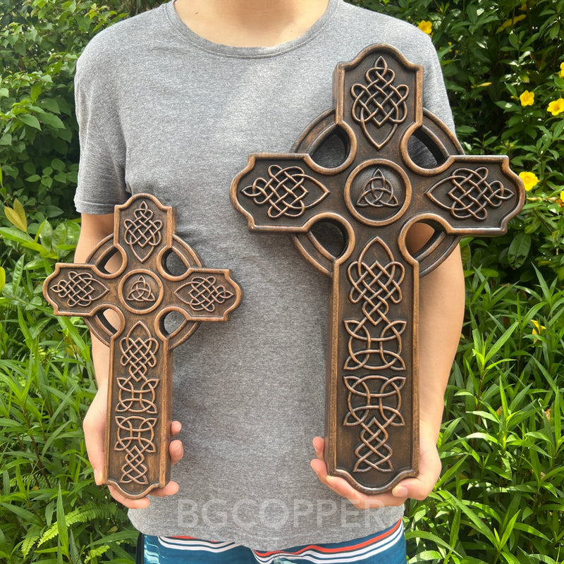 Celtic Cross Wood carving