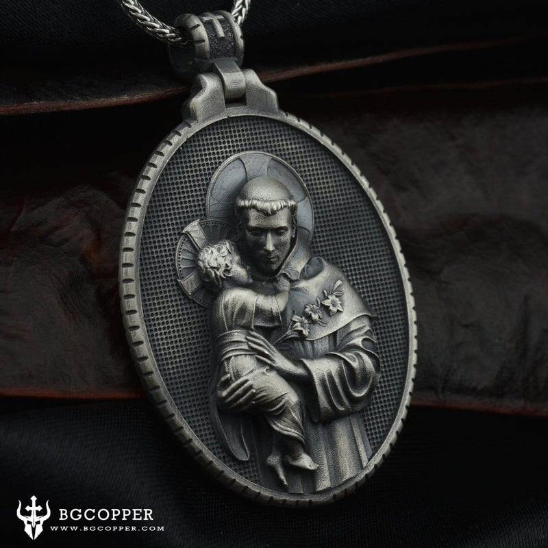 St. Anthony of Padua Necklace/The patron saint of lost and stolen articles,sailors,fisherm,travelers and vacationersen, - BGCOPPER