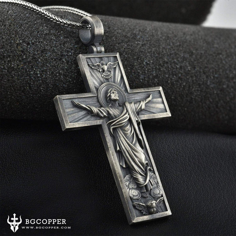 The Crucifixion of Jesus Christ  Cross Necklace - BGCOPPER