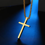 Minimalism Titanium Steel Cross Necklace