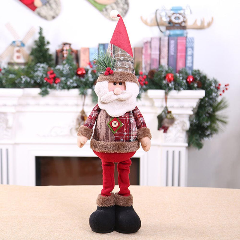 Household Christmas Decoration， Dolls Santa Claus Elk Snowman Window Decoration - BGCOPPER