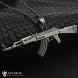 Pure Tin  AK47 Kalashnikov Men's Necklace - BGCOPPER