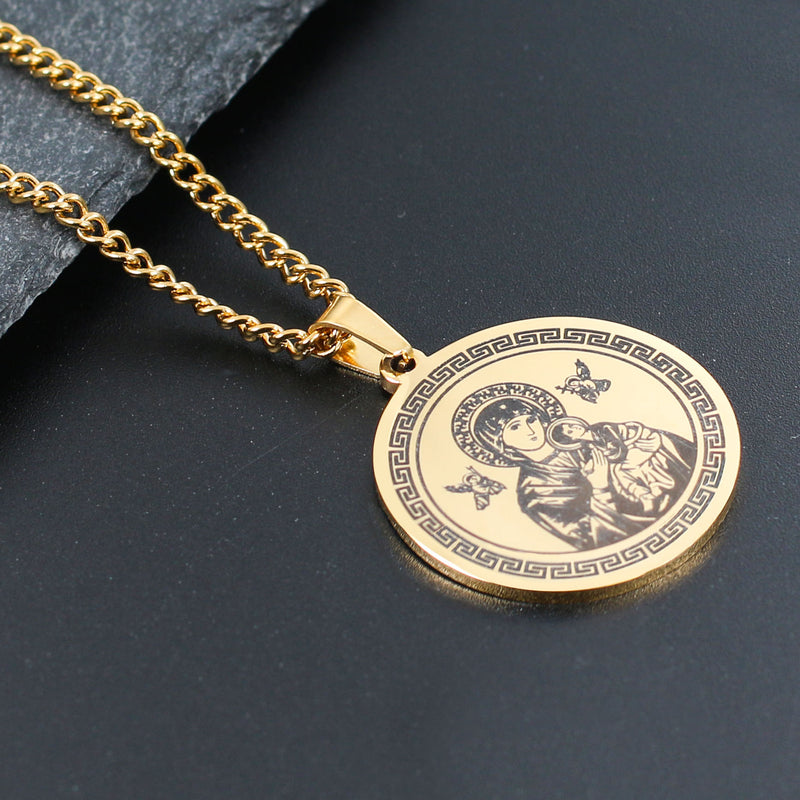 Our Lady of Perpetual Help Stainless Steel Necklace