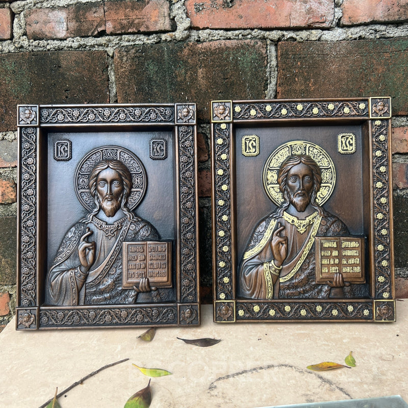 Christ Pantocrator Wood Carving