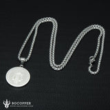 Saint Benedict coin medal couple Necklace - BGCOPPER