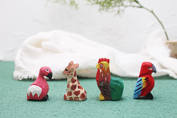 Little Basswood Hand-carved Animal Ornaments