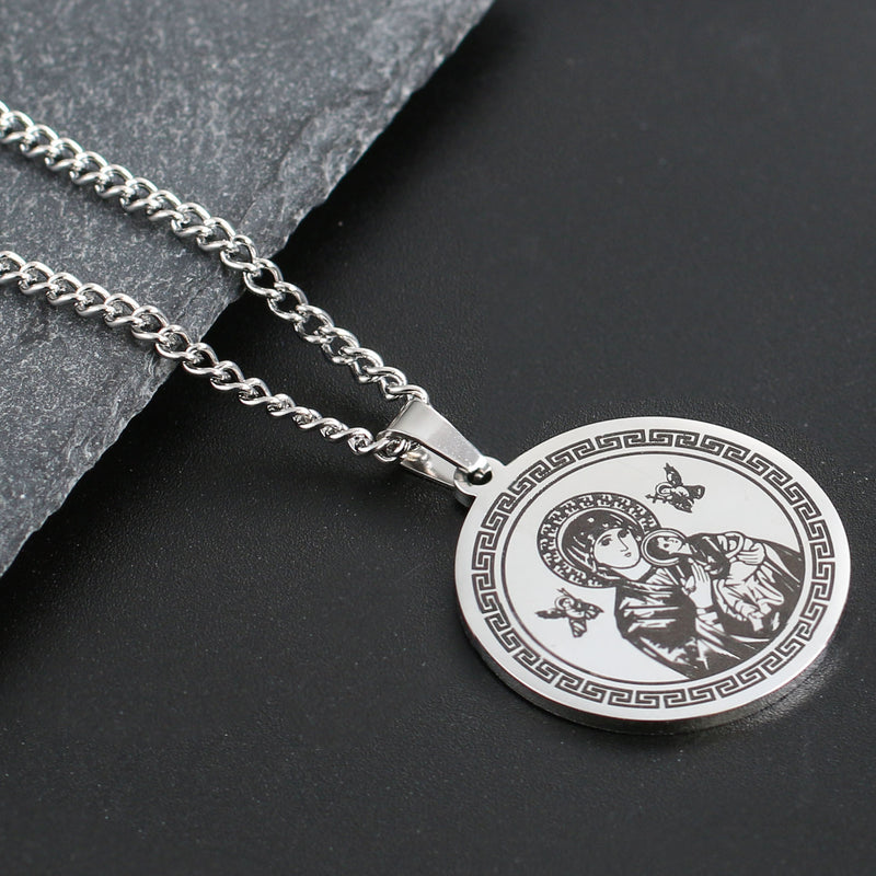 Our Lady of Perpetual Help Stainless Steel Necklace