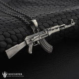 Pure Tin  AK47 Kalashnikov Men's Necklace - BGCOPPER