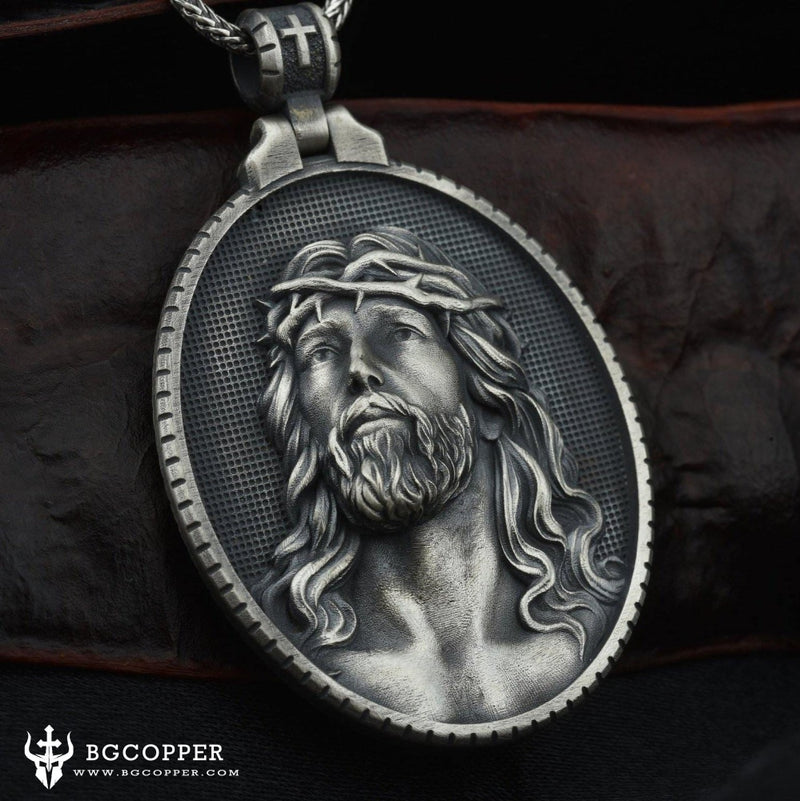 Jesus Christ Crown of Thorns Christian Necklace - BGCOPPER