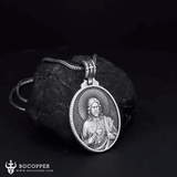 Pure Tin Jesus Christ with Sacred Heart Necklace - BGCOPPER