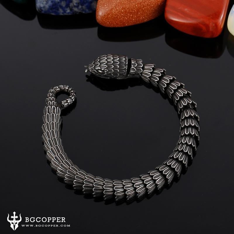 World Serpent Jormungdandr Snake Bracelet - BGCOPPER