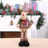 Household Christmas Decoration， Dolls Santa Claus Elk Snowman Window Decoration - BGCOPPER
