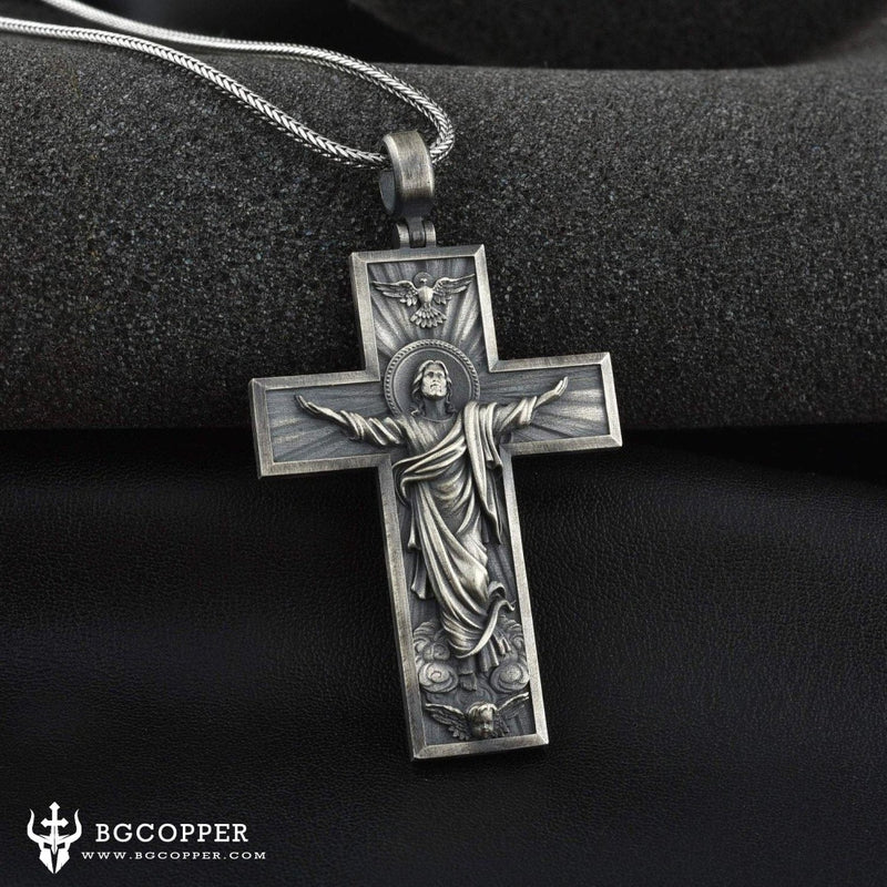 The Crucifixion of Jesus Christ  Cross Necklace - BGCOPPER