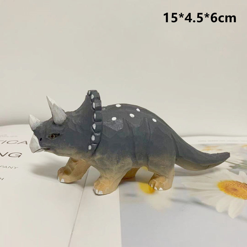 Basswood Hand-carved Dinosaur Ornaments