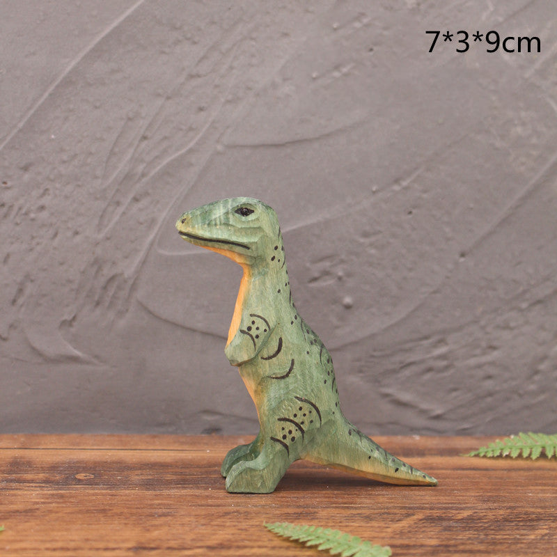 Basswood Hand-carved Dinosaur Ornaments