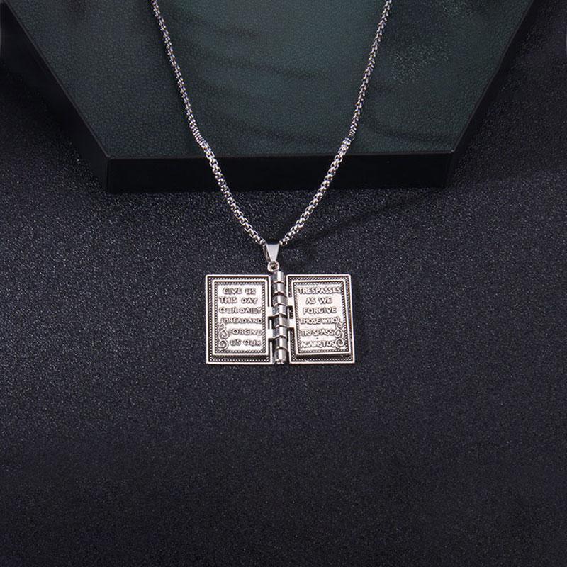 Holy Bible Book Necklace Religion Gift - BGCOPPER
