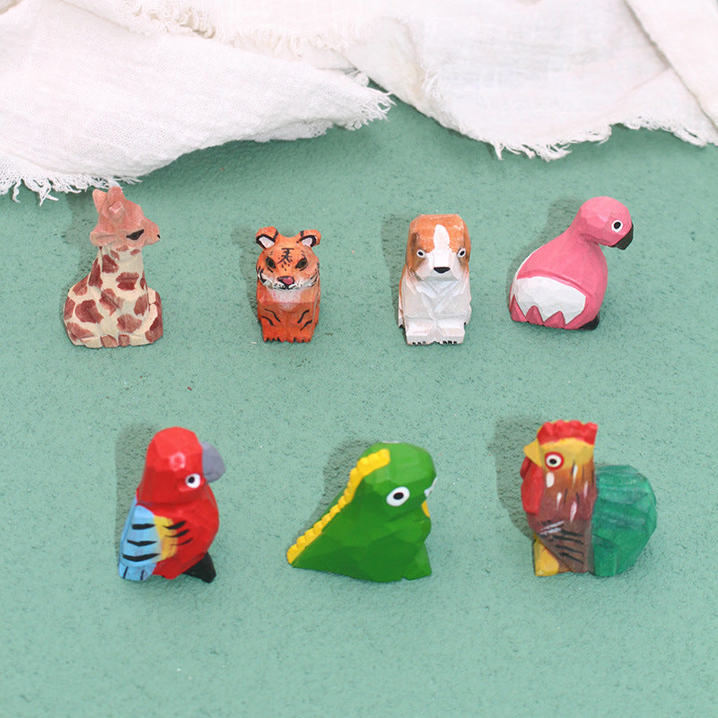 Little Basswood Hand-carved Animal Ornaments