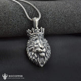 Pure Tin Relief Lion King Necklace - BGCOPPER