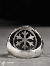 Handmade Vintage Spartan Sterling Silver Adjustable Ring，US 7-US 12 - BGCOPPER